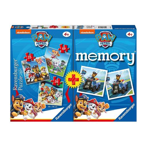 Ranvensburger-Patrulha Pata-Pack jogo de memória + 3 puzzles