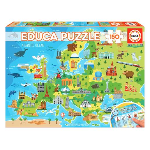 Educa Borrás - Mapa da Europa Puzzle 150 Peças