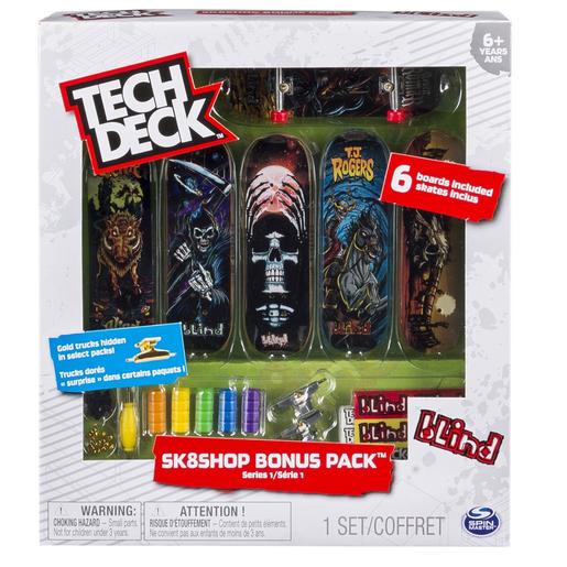 Tech Deck - Bónus Pack 6 Skates (vários modelos)