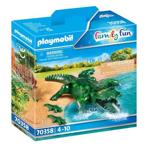 Playmobil - Crocodilo com Bebés 70358