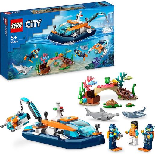 LEGO - Brinquedo de construção submarina com figuras de animais marinhos 60377