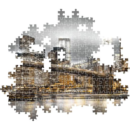 Clementoni - Puzzle de 1000 peças do skyline de Nova York, fabricado na Itália ㅤ