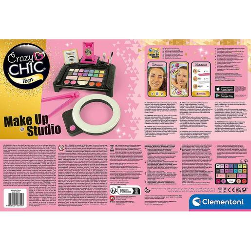 Clementoni - Estudo de maquiagem infantil multicolorida, conjunto de brinquedos para meninas
 ㅤ
