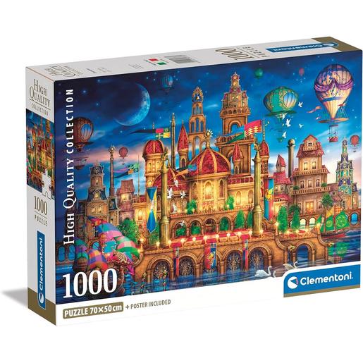 Clementoni - Puzzle Downtown de 1000 peças, fabricado na Itália, multicolorido ㅤ
