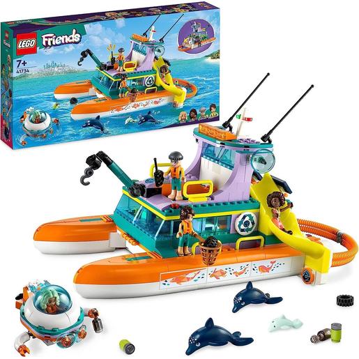 LEGO - Jogo de construção Barco de Resgate Marítimo com Animais Marinhos 41734