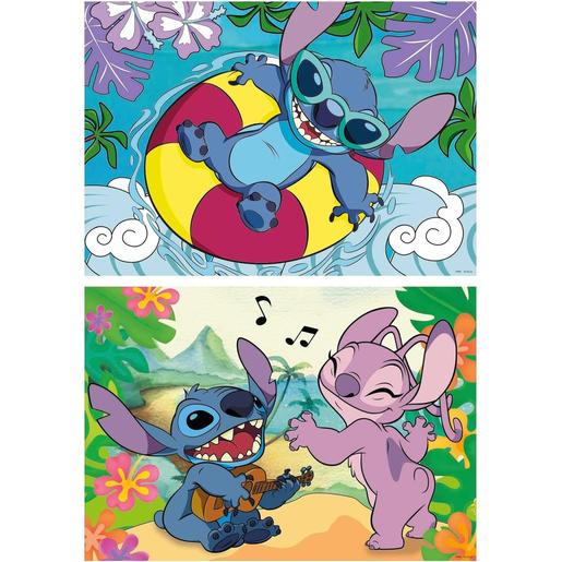 Disney - Puzzle Disney Stitch Doble Pack 100 Peças ㅤ