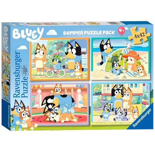 Ravensburger - Puzzle Bluey coleção 4x42 peças para crianças ㅤ