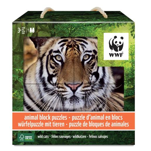 WWF - Animais felinos - Puzzle 4 blocos