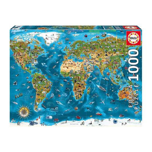 Educa Borrás - Wonders of the World - Puzzle 1000 peças