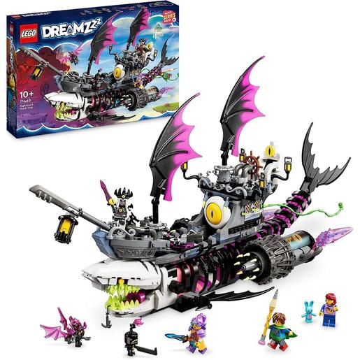 LEGO - Barco-tubarão de pesadelos, brinquedo de duas formas com minifiguras 71469