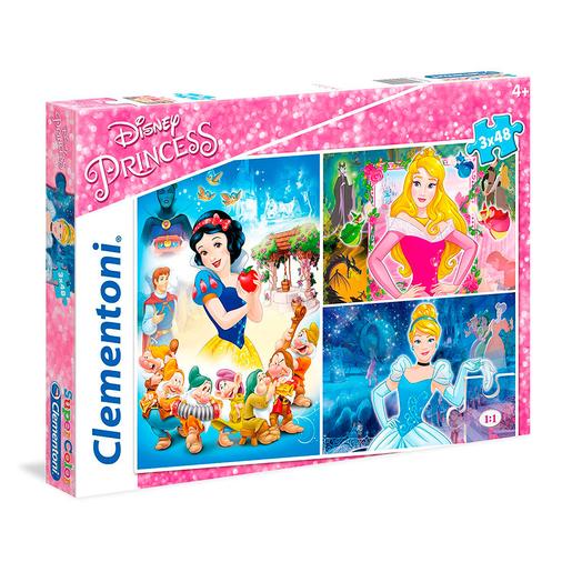 Princesas Disney - Puzzle Infantil 3x48 Peças