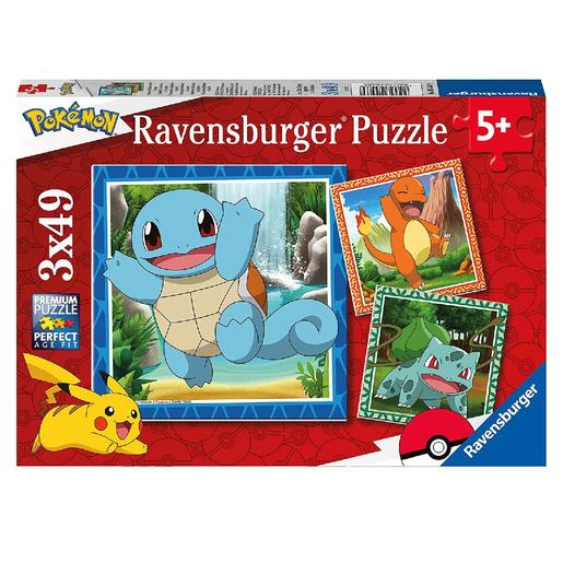 Ravensburger - Pokémon - Pack 3 puzzles 49 peças