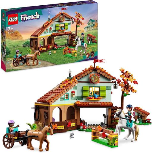 LEGO - Conjunto de construção com estábulo, carroça e figuras de cavalos de brinquedo. 41745