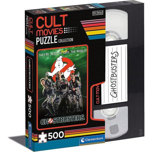 Clementoni - Quebra-cabeças de 500 peças do filme de culto Ghostbusters ㅤ