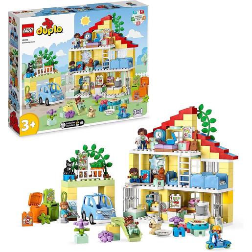 LEGO - Jogo educativo de construção Casa Familiar 3em1 com figuras e animais 10994