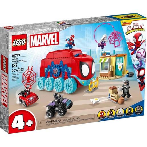 LEGO - Spider-man - Base móvel da equipe Spidey, veículos de brinquedo e mini figuras da série Marvel  10791