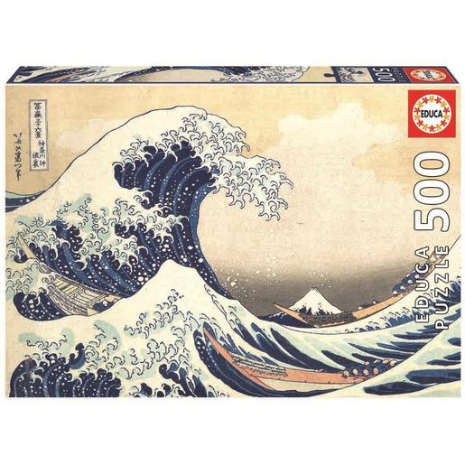 Educa Borrás - A grande onda de Kanagawa - Puzzle 500 peças