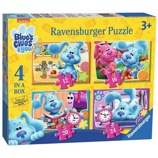 Ravensburger - Pistas de Blue - Puzzle 4 em 1