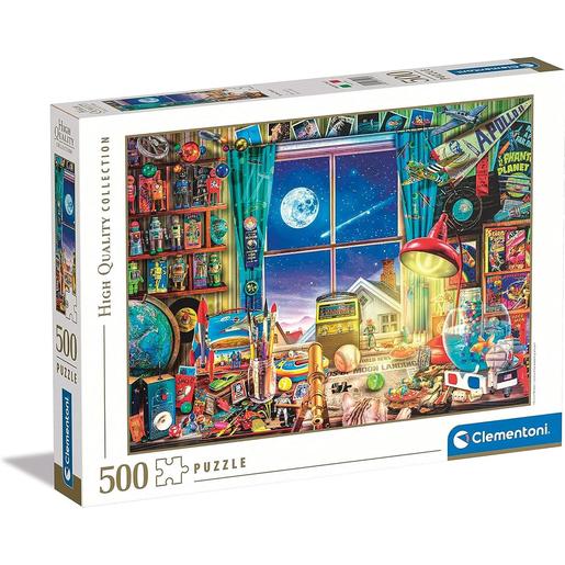 Clementoni - Puzzle de 500 peças: Viagem à Lua ㅤ
