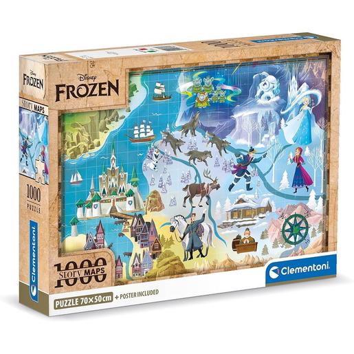 Clementoni - Frozen - Puzzle multicolor de 1000 peças Frozen, fabricado na Itália ㅤ