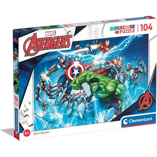 Clementoni - Puzzle infantil de 104 peças dos Avengers ㅤ
