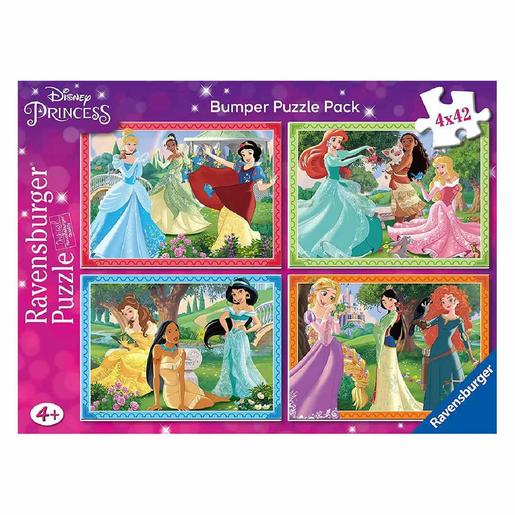 Ravensburger - Princesas Disney - Pack 4 puzzles 42 peças