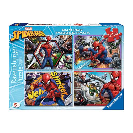 Ravensburger - Spider-Man - Pack Puzzles 4x100 Peças