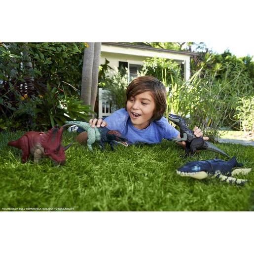 Mattel - Jurassic World - Dinossauro Wild Roar Diabloceratops com sons, Jurassic World ㅤ