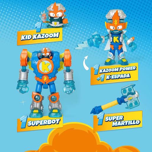 Superthings - Robô articulado Superbot Kazoom Power com acessórios Superthings ㅤ