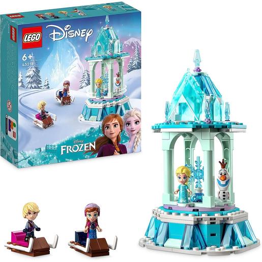 LEGO - Frozen - Carrossel mágico de Anna e Elsa, conjunto de brinquedo construível 43218
