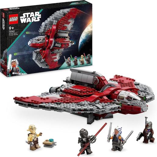 LEGO - Star Wars - Shuttle Jedi T-6, brinquedo de nave estrelar para construir com sabres de luz 75362