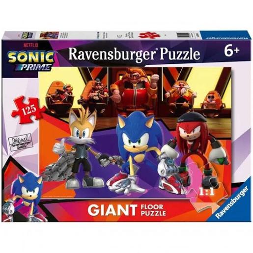 Ravensburger - Quebra-cabeça gigante de chão Sonic 125 peças