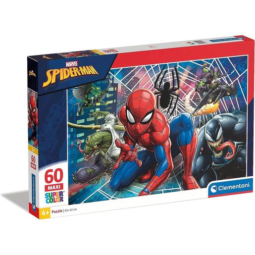 Clementoni - Spider-man - Puzzle Maxi de 60 peças Spiderman ㅤ