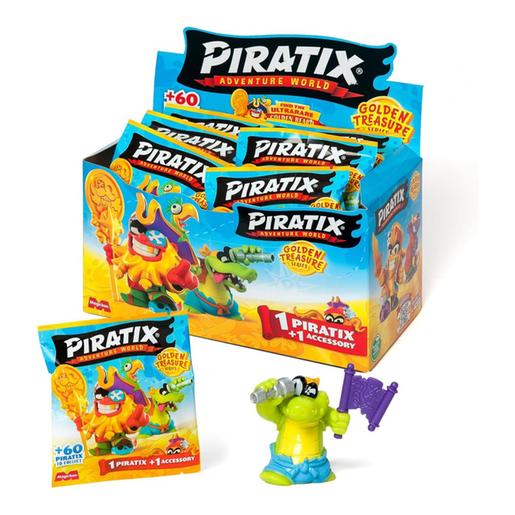 Piratix - Sobre com 1 figura surpresa da série Golden Treasure