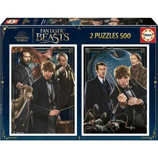Puzzles Fantastic Beast 2x500 peças com cola fix incluída