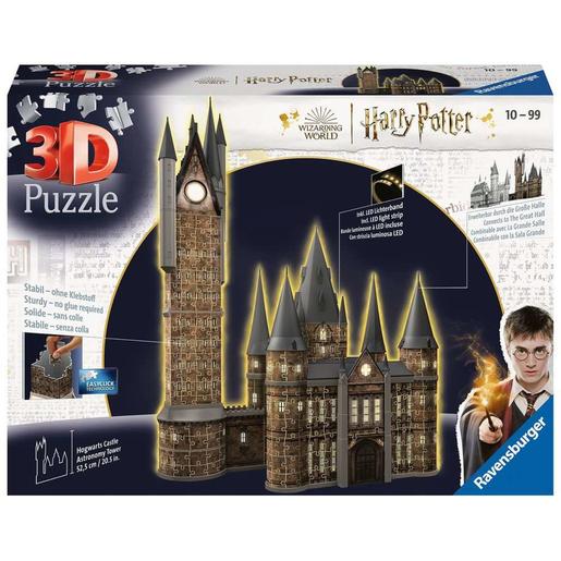 Ravensburger - Harry Potter - Puzzle 3D Torre de Astronomia do castelo de Hogwarts - Edição Nocturna com 540 peças ㅤ