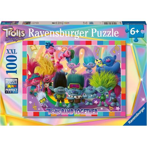 Ravensburger - Trolls - Puzzle XXL de 100 peças Trolls 3 ㅤ