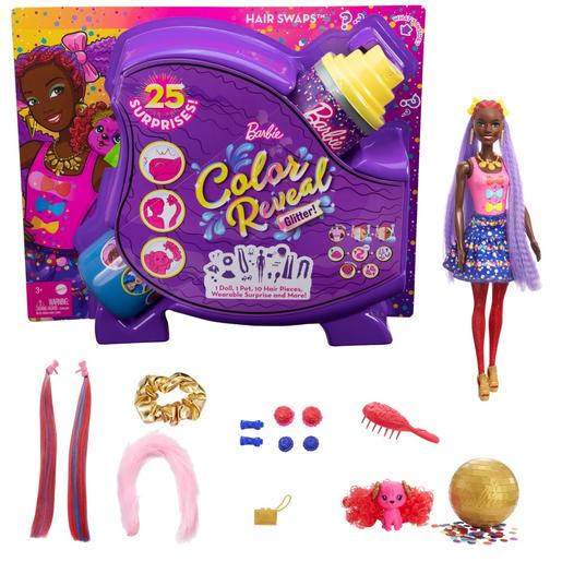 Barbie - Boneca Color Reveal Penteados Laços (vários modelos)