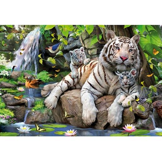 Educa Borrás - Puzzle 1000 peças - Tigres Brancos de Bengala