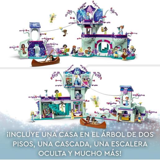 LEGO - Vaiana - Casa del árbol encantada con mini muñecas, juguete de construcción de 2 niveles 43215