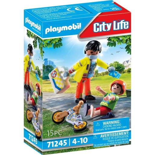 Playmobil - Playmobil City Life: Paramédico e paciente ㅤ