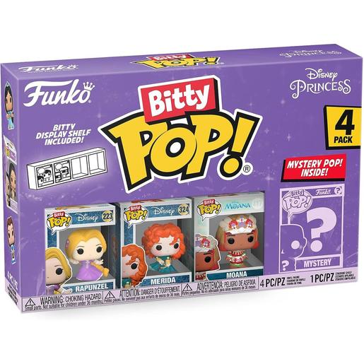 Funko - Rapunzel - Pack de figuras coleccionáveis Disney Princess Bitty Pop! com prateleira empilhável incluída. (Vários modelos) ㅤ