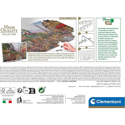 Clementoni - Puzzle 1000 peças flores em Madrid ㅤ