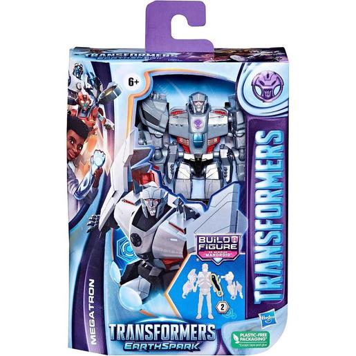 Hasbro - Transformers - Figura Transformers EarthSpark Deluxe Megatron de 12,5 cm ㅤ