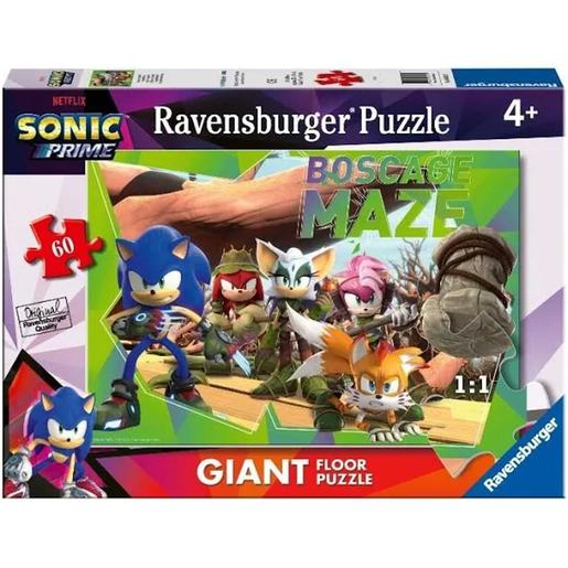 Ravensburger - Puzzle gigante Sonic, coleção de 60 peças para o chão ㅤ