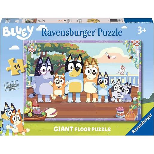 Ravensburger - Bluey - Puzzle gigante de suelo Bluey, colección 24 piezas para niños ㅤ