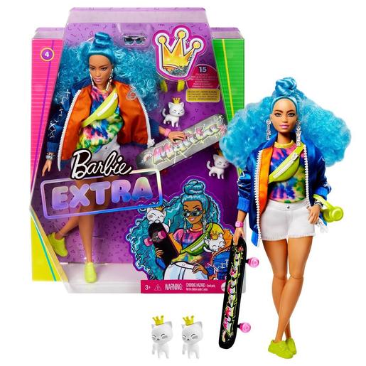 Barbie - Boneca Extra - Cabelo azul encaracolado