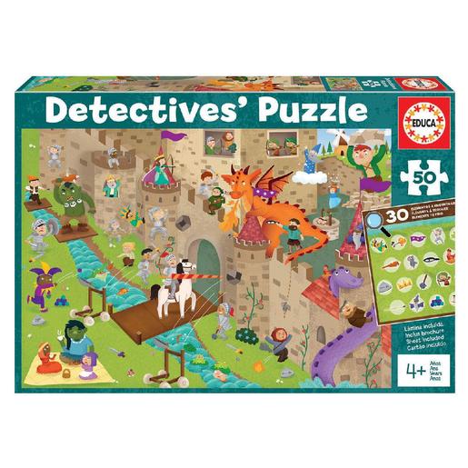 Educa Borrás - Castelo - Puzzle detetives 50 peças