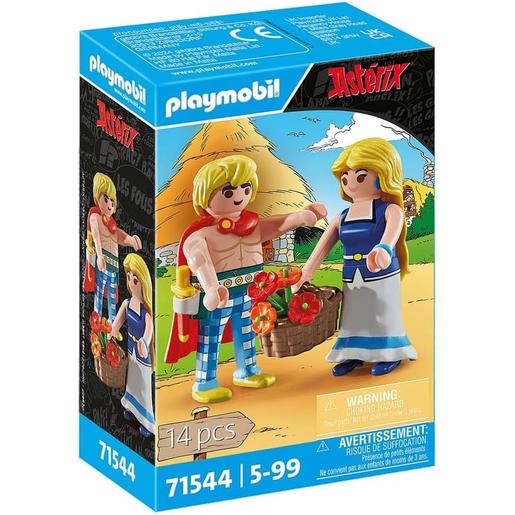 Playmobil - Astérix Tragicómix e Falbalá Jogo ㅤ