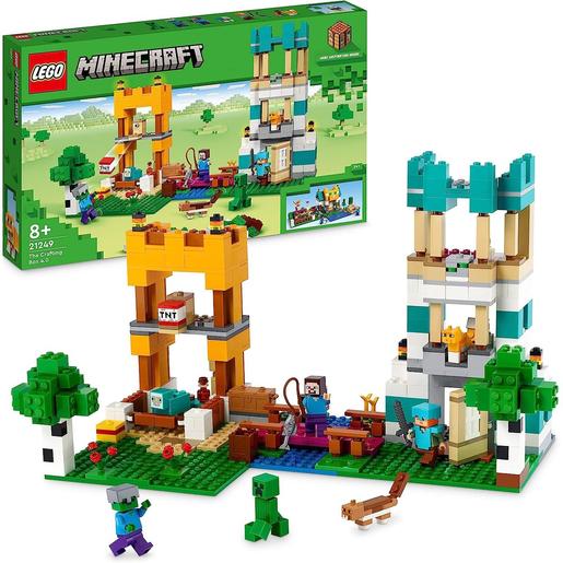 LEGO - Conjunto de construção de torres do rio e cabana-gato com figuras do Minecraft 21249